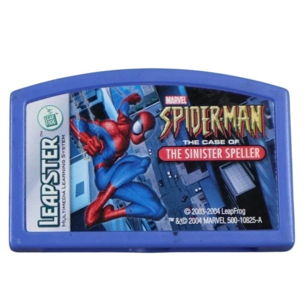 Marvel Spider-Man The Case Of The Sinister Speller Leapster Blue EA 2004